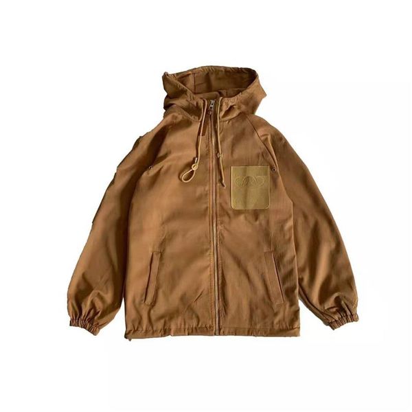 

mens designer jackets letters print fashion style zippers brand windbreaker for men women luxury standing collar jacket warm coat, Black;brown
