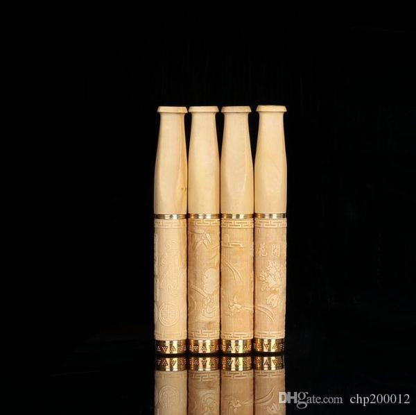 Die Zigarettenspitze aus Buchsbaumholz kann die Doppelfilter-Zigarettenspitze herausnehmen und reinigen.