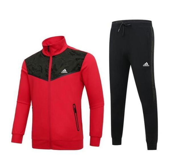 

оптовая brand design костюмы для mens трек костюм осень фирменные sportsuit мужские топы брюки костюмы одежда 2 цвет l-5xl высокого качества, Gray