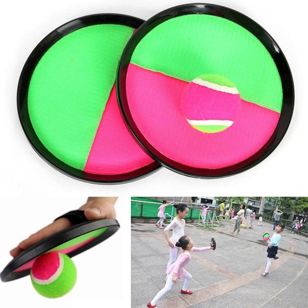 

3pcs/set ball toys sticky target racket indoor and outdoor beach fun sports parent-child interactive throw and catch novelty items fa2257