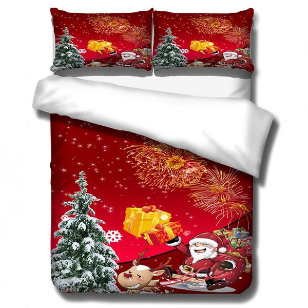 

king size bed set 4pcs suit polyester fiber black bottom reactive dyeing bedding sets home decor bedroom (comforter cover set