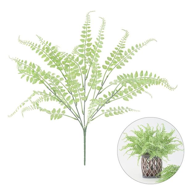 

1pc 5 branches artificial persian leaves fake plant diy wedding party decor