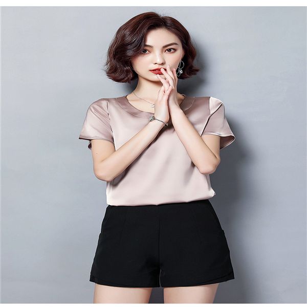 

женская силуэт хлопок короткий рукав футболки в белый весна / лето 2020 21, White