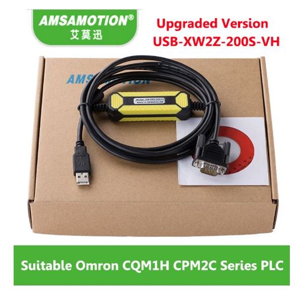 

amsamotion usb-xw2z-200s-vh подходит omron cqm1h cpm2c cj1m серии plc кабель для программирования usb кабель