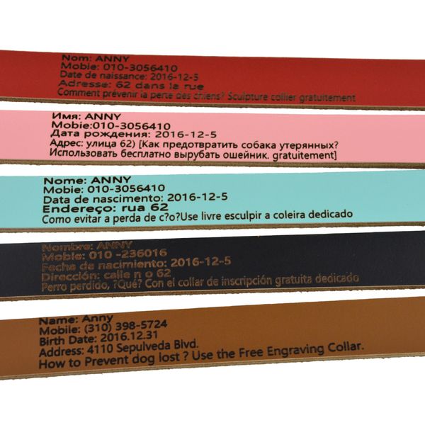 

global baby cow leather preventing lost personalized dog collars customized dog pet engraved collar
