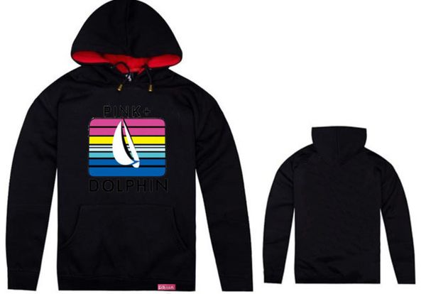 

pink dolphin новые горячие продажи розовый дельфин кардиган толстовка толстовка бесплатная доставка новый хип-хоп толстовки флис пуловер оде, Black