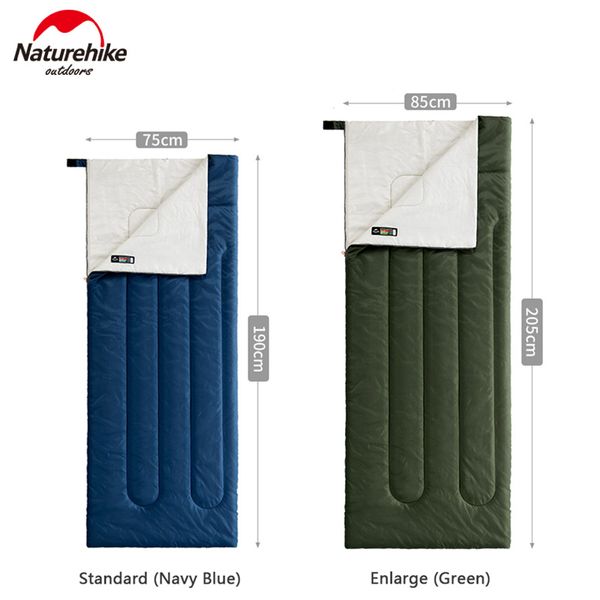 

naturehike single person envelope cotton sleeping bag outdoor camping breathable sleeping bag waterproof 3 seasons bags