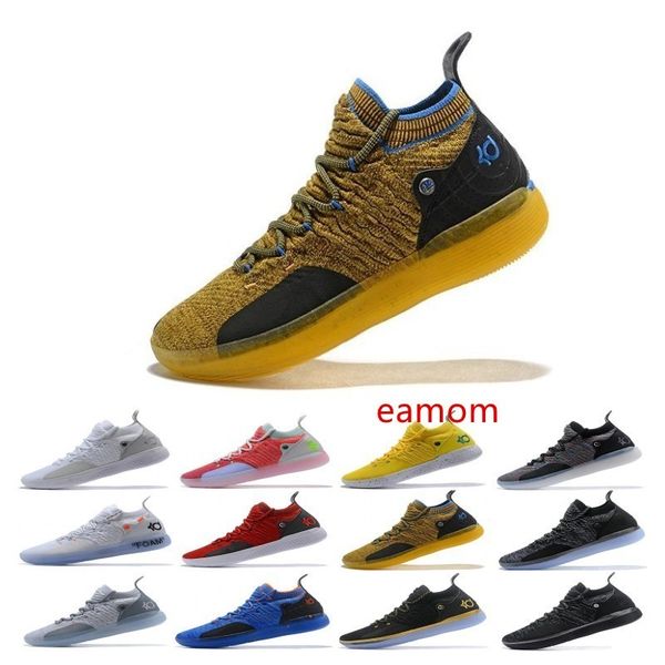 

new sale kd 11 ep white orange foam pink paranoid oreo ice basketball shoes original kevin durant xi kd11 mens trainers sneakers, Black