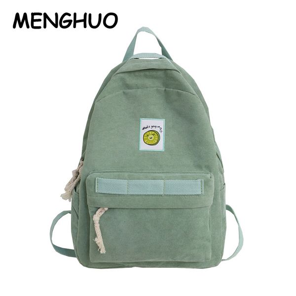 

women corduroy backpacks candy color waterproof school bags for teenagers girls big cute lapbackpack dropshipping sales