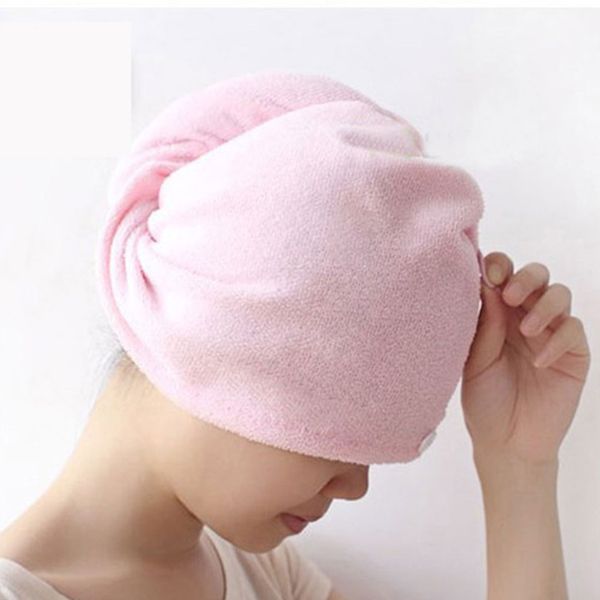 

towl water absorption thickened spa resuable wrap drying hair cap time saving turban washable shower bathing practical towel