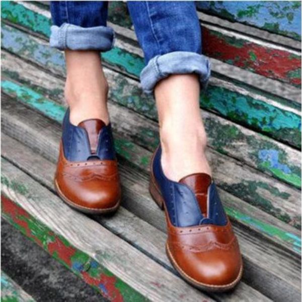 

women shoes fashion new leather flat shoes for autumn plus size db073, Black