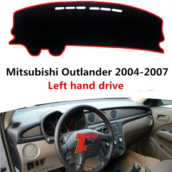 

чехол панели приборов с левым рулем taijs для mitsubishi outlander 2004-2007 коврик панели приборов для mitsubishi outlander 04-07