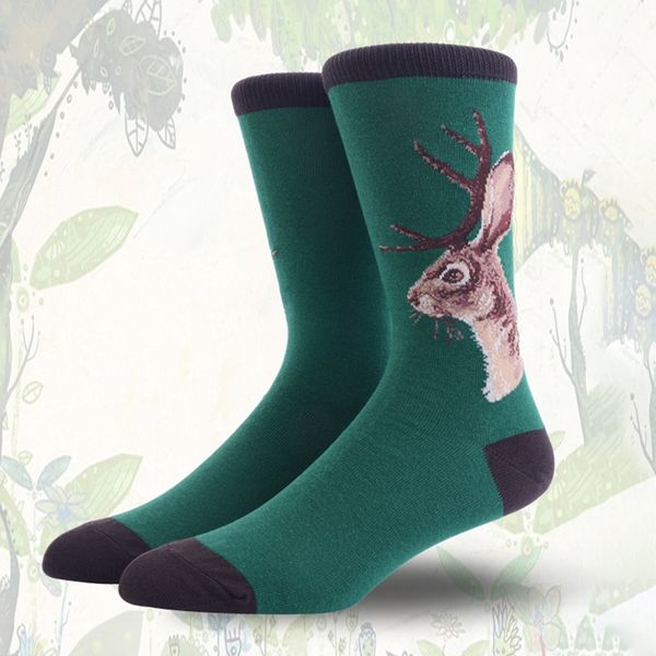 

fashion winter warm socks casual socks animal printed anti-slip breathable sport cotton spandex hosiery footwear accessory, Black
