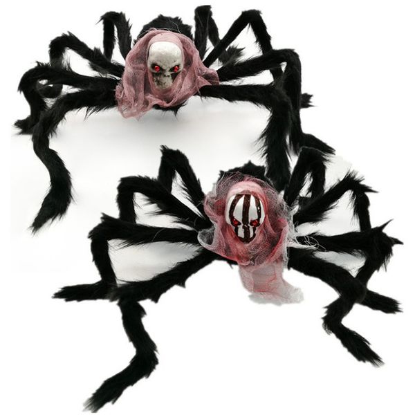 

new halloween spider decoration horror layout ghosts prop haunted house decor holiday halloween skull spider decorations 50x40cm