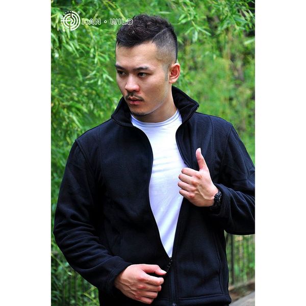 

men windproof tactical soft shell jacket outdoor thermal sport coat outerwear clothes hiking climbing hunting jacket, Blue;black