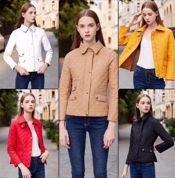 

новинка 2019 года! женская мода англия короткий стиль тонкий хлопок ватник / высокое качество бренд дизайнер женская куртка размер s-xxl b19, Black;brown