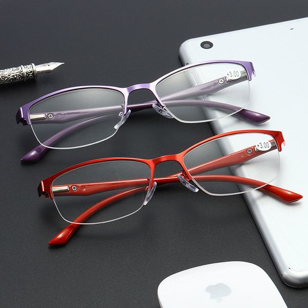

new arrival women prescription eyeglasses anti-blue light spring hinge eyewear tr 90 reading glasses+1.0+1.5+2.0+2.5+3.0+3.5+4.0, White;black