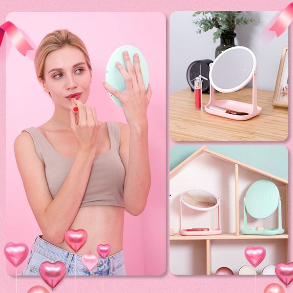 

led feels screen makeup vanity mirror with light dimmer stage beauty mirror usb clean brilliant environment 360 degrees flexible