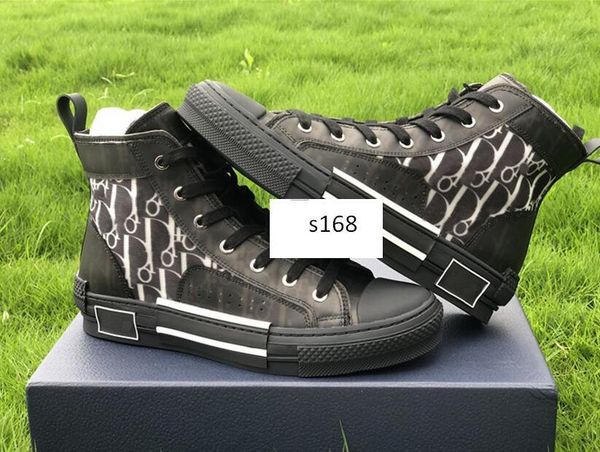 

with box lowers technical tanvas brand b23 sneaker mens s sneaker womens trainer shoes new fashion canvas shoes, Black