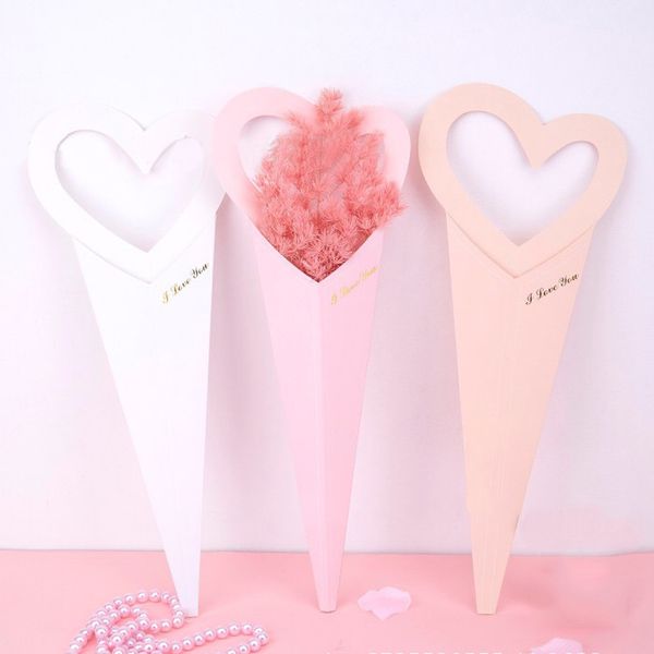 

1pcs paperboard wrapping paper for single flower packaging gift cases packing boxes portable gift boxes bouquet packing