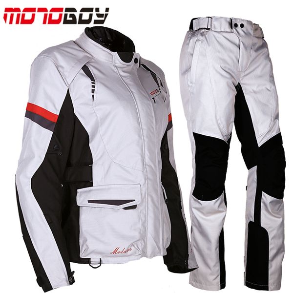 

1set motoboy women motorbike motorcycle racing waterproof cordura jacket textile suits motorcycle jacket and pants