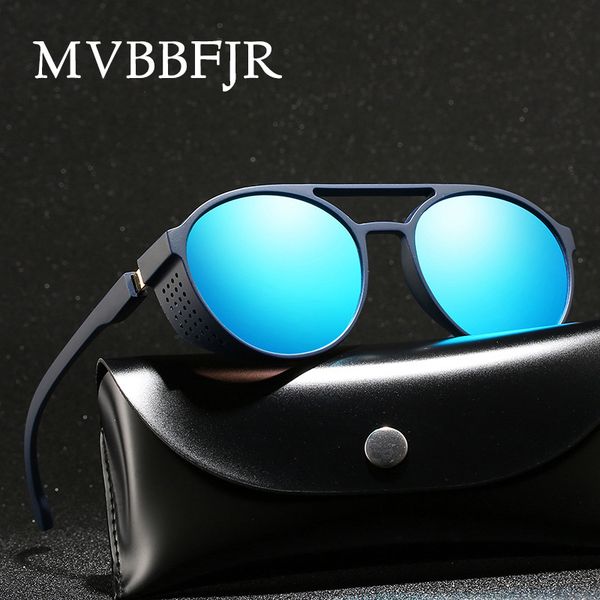 

mvbbfjr gothic steampunk round women men sunglasses classic shade mirror eyewear sport fashion retro vintage sun glasses uv400, White;black