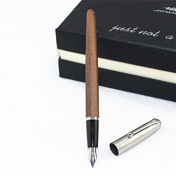 

jinhao 9035 luxury wooden fountain pen school students stationery office supplies business gift