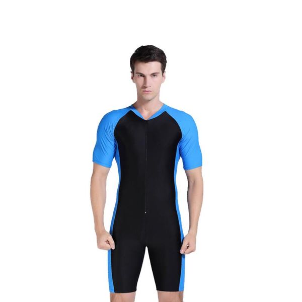 

conjoined diving suit man one piece short sleeve 2mm neoprene outdoor sports conjoined diving suit thin wetsuit surfing