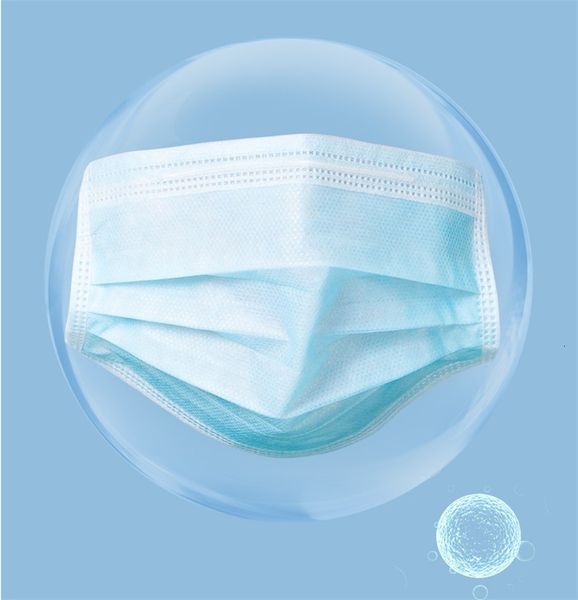 

dhl ship 50 1pcs 3 layer bluedust muffle men women fog masks breathable face mask blue mouth er 31ov