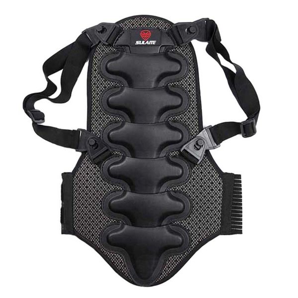 

removable ski sports back vest protection professional ski body armor backpiece back protective protector body spine armor new, Black;blue