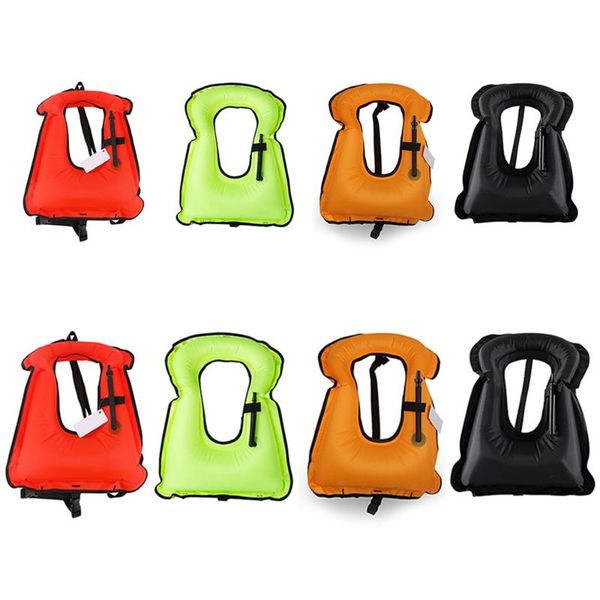 

life jacket inflatable snorkel vest portable child safety jacket floating swimming surfing water sports life saving
