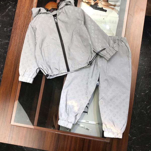 

2019 new children's long sleeve two-piece suit190805#02, White