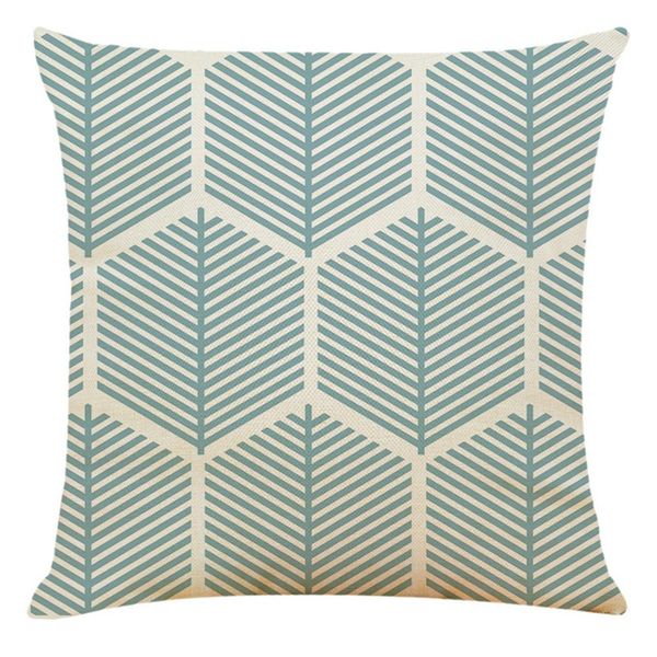 

simple geometric pillowcase linen printed washable pillow case