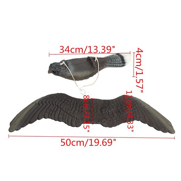 

flying hawk decoy pest control repellent predator decoy garden scarer scarecrow bird deterrent outdoor hunting pest scarer