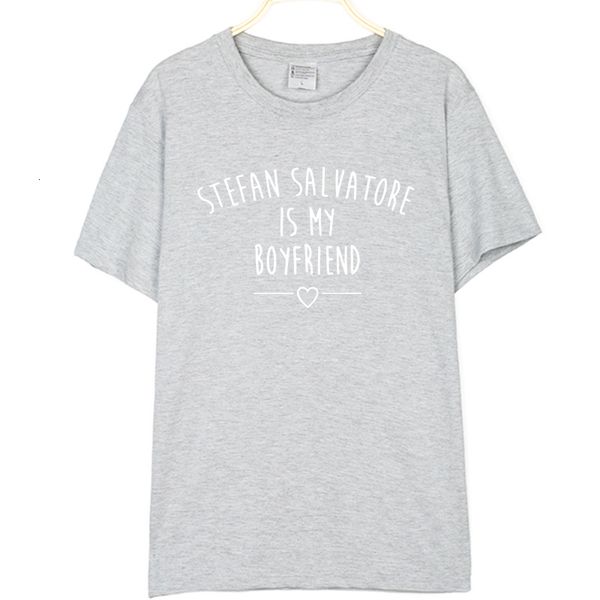 

my pure cotton stefan salvatoreis boyfriend letter printed t-shirt, White;black