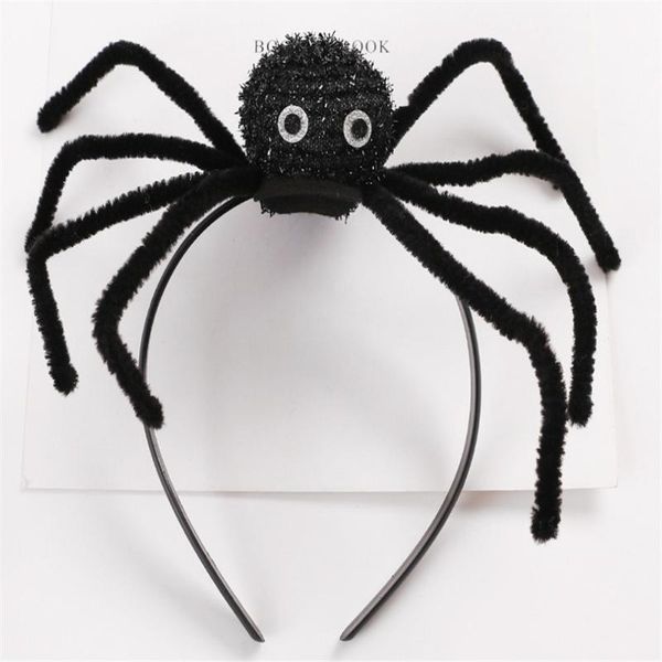

10pcs/lot long horn cartoon spider headband for children christmas halloween party hair accessories, Slivery;white