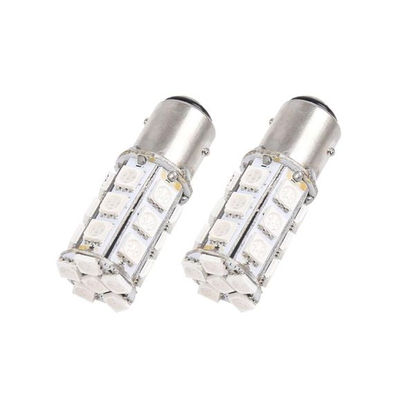 

uxcell 2 pcs 1157 bay15d red 24--smd led 2.2w car tail brake backup reverse light bulb