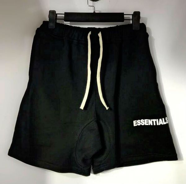 

европейские и американские тенденции шорты мужских женщин fear of god основа est улицы пяти очков случайного хлопок махрового новой, White;black