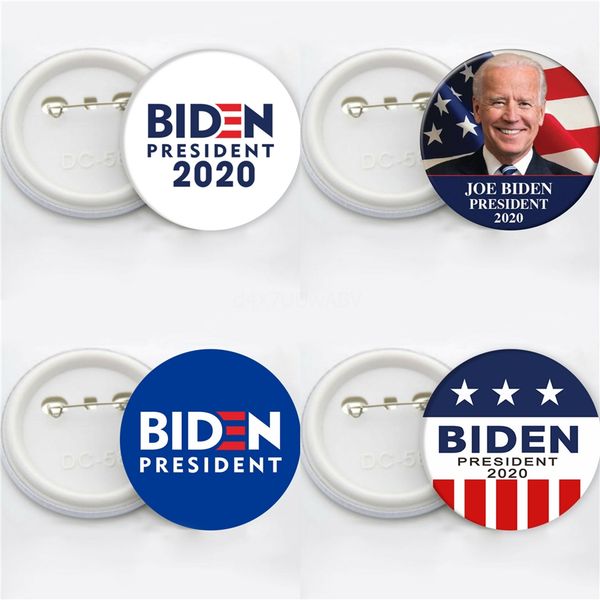 

8 styles joe biden brooch 2020 us presidential election biden badge tinplate election badge party favor 6066 3000 1pcs#885