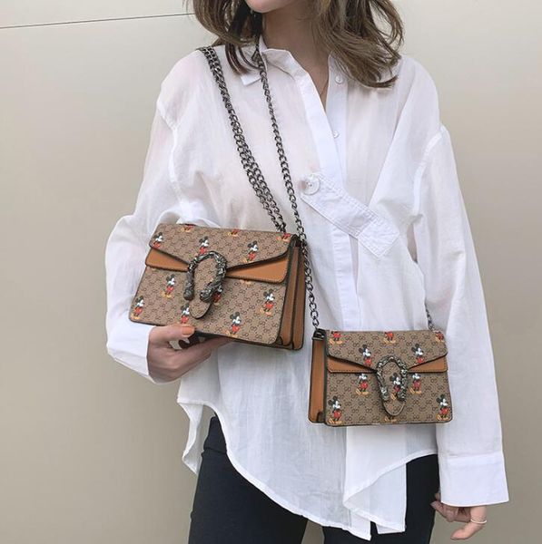 

designer luxury handbags purses women mickey chain crossbody ladis shoulder bags new fashion classic sister bag with box