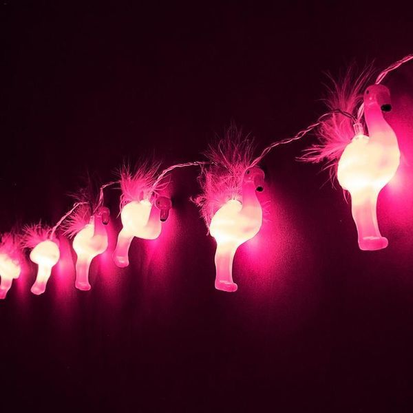 10-LED Flamingo Fairy String Light Party Strip Lamp Christmas Wedding Decor