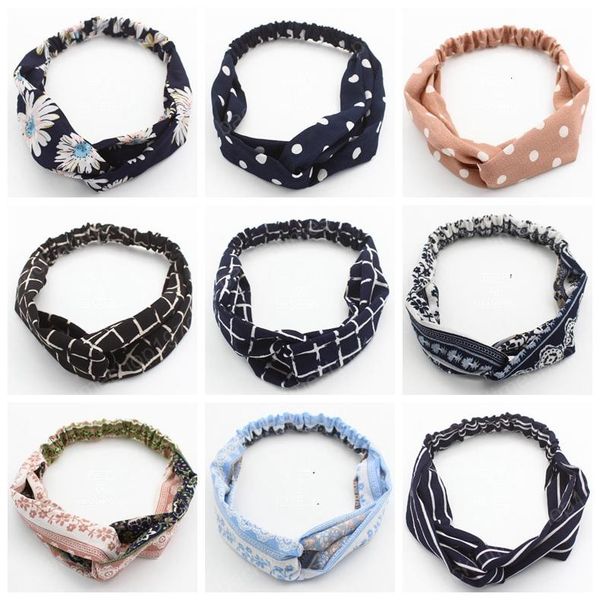 

cross knot headbands bohemian hair bands turban bandage bandanas girls hair bands head wrap face wash hair accessories 40 designs, Slivery;white