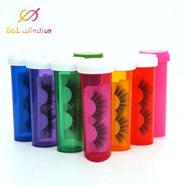 

pill eyelash packaging box custom logo fake 3d mink eyelashes boxes faux cils lash stripe empty case only box