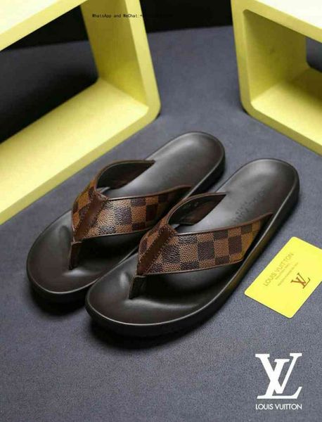 

2019 new luxury de igner lipper genuine leather lipper men treet fa hion men andal indoor flip flop for ca ual brand beach hoe