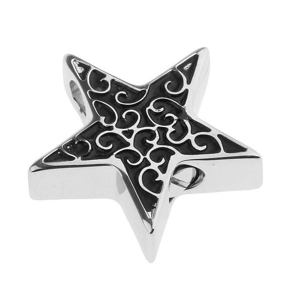 

waterproof stainless steel pentagram urn retro keepsake mamorial ahs holder, Silver