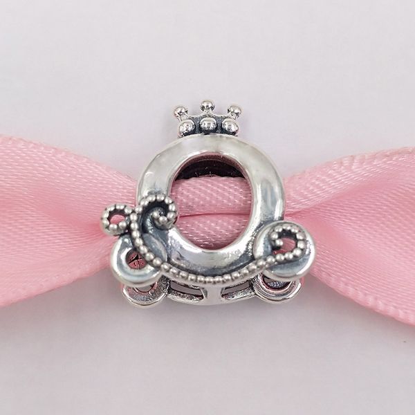 Andy Jewel Authentic 925 Серебряные серебряные бусины Полированные корона o Carriage Charms подходит для европейских ювелирных украшений в стиле Pandora.