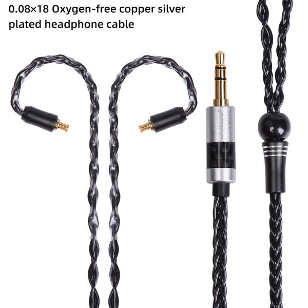 

fdbro 2019 new 8-core silver plated carbon fiber plated cable mmcx 2pin 2.5/3.5/4.4mm balanced cable for se846 se535 h2 h3 ue900 zs10