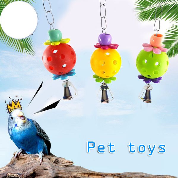 

middle and small size parrot toys eggs small bell the ball hanging parrot toys the ball 18g