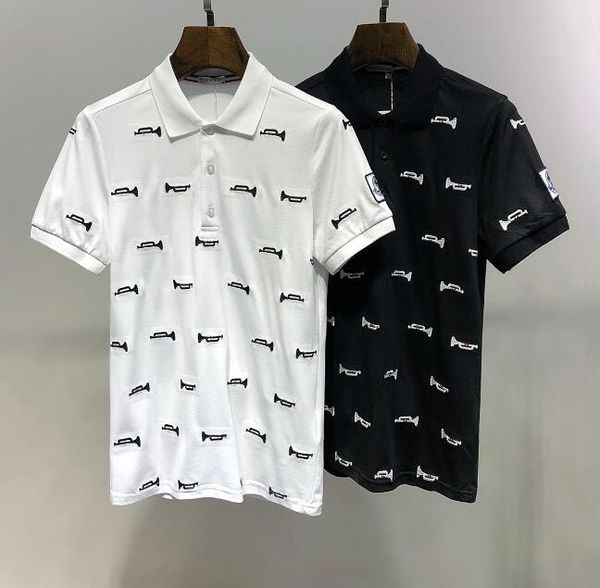 

men women brand polo shirts 2020 summer new women men designer fashion polos mens luxury t shirts breathable clothes men polos #4502, White;black