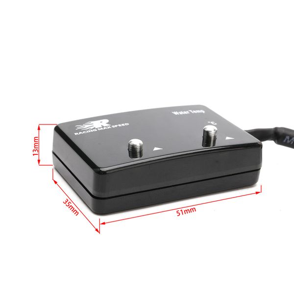 

digital display water temperature table ip-wtm-01 modified car race car only water thermometer 0 ~ 100c red light